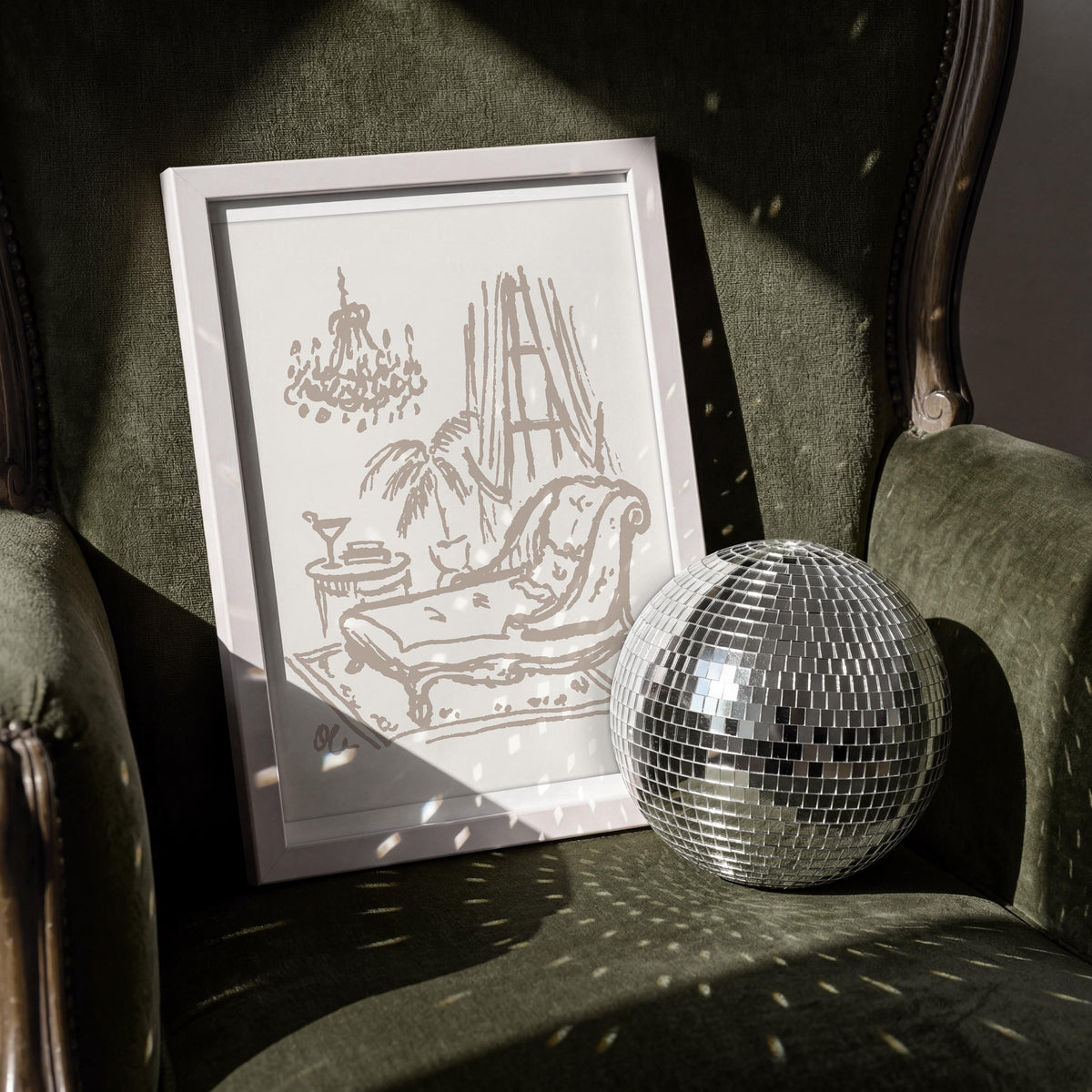Fainting Couch Art Print, preview 2