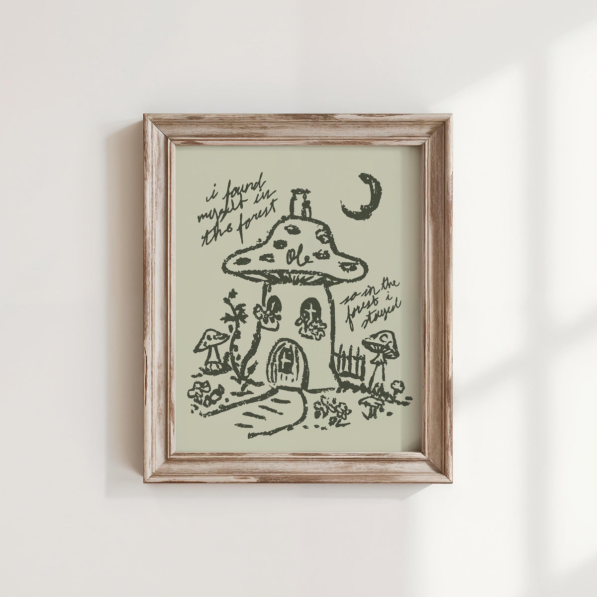 Mushroom House Art Print, preview 1