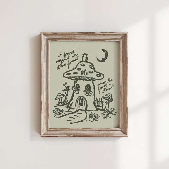 Mushroom House Art Print