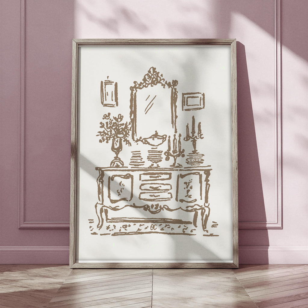 French Sideboard Art Print, preview 2