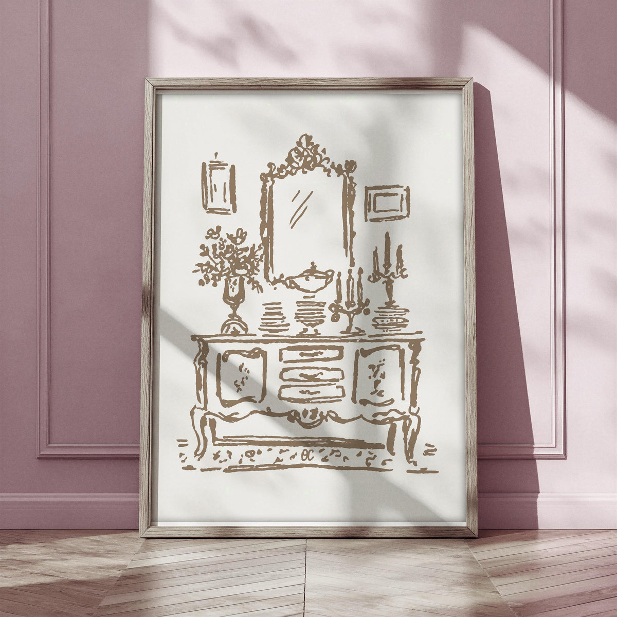 French Sideboard Art Print, preview 2