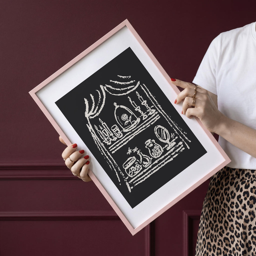 Enchanted Rose Under Glass Art Print, preview 3