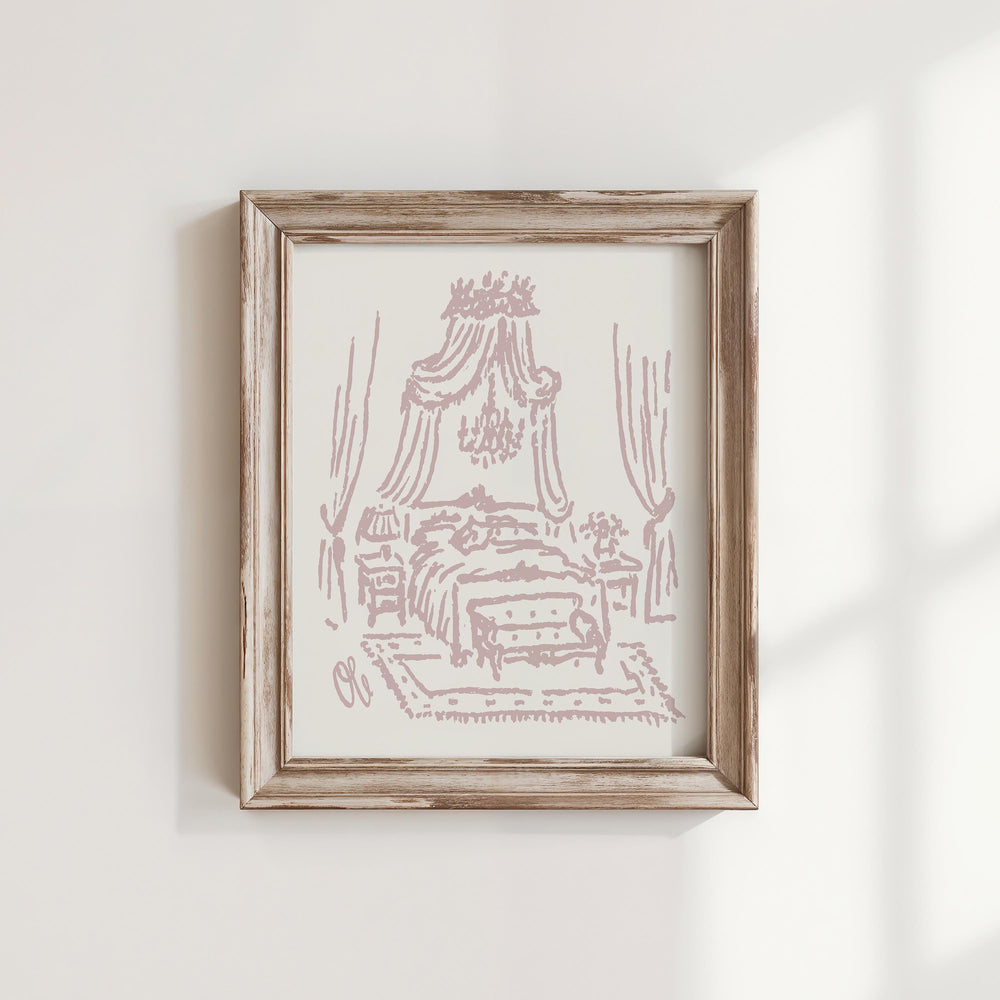 Canopy Bed Art Print