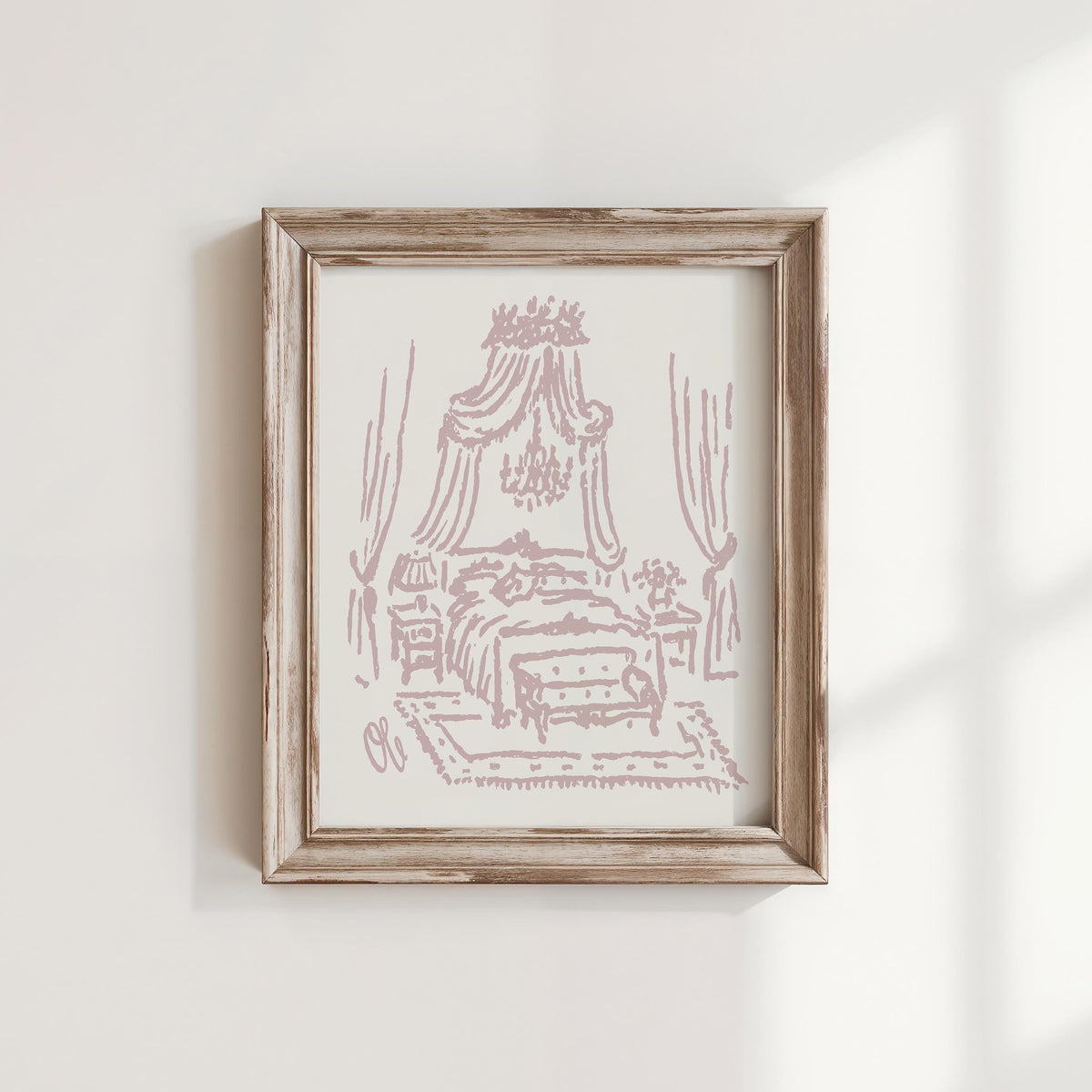 Canopy Bed Art Print, preview 1