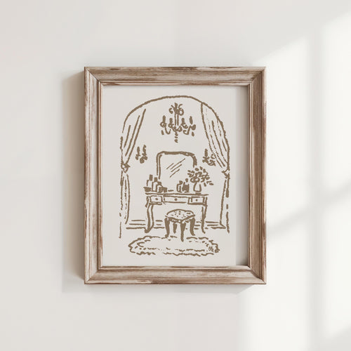 The Dressing Room Art Print