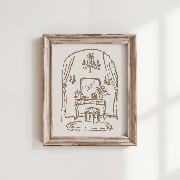 The Dressing Room Art Print