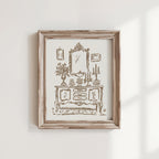French Sideboard Art Print, preview 1