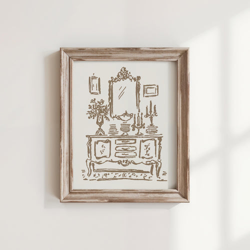 French Sideboard Art Print