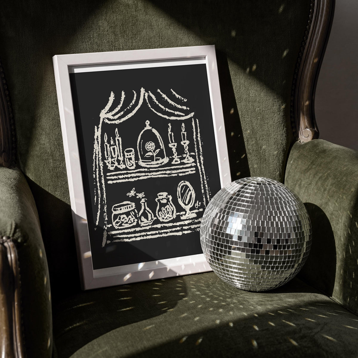 Enchanted Rose Under Glass Art Print, preview 11