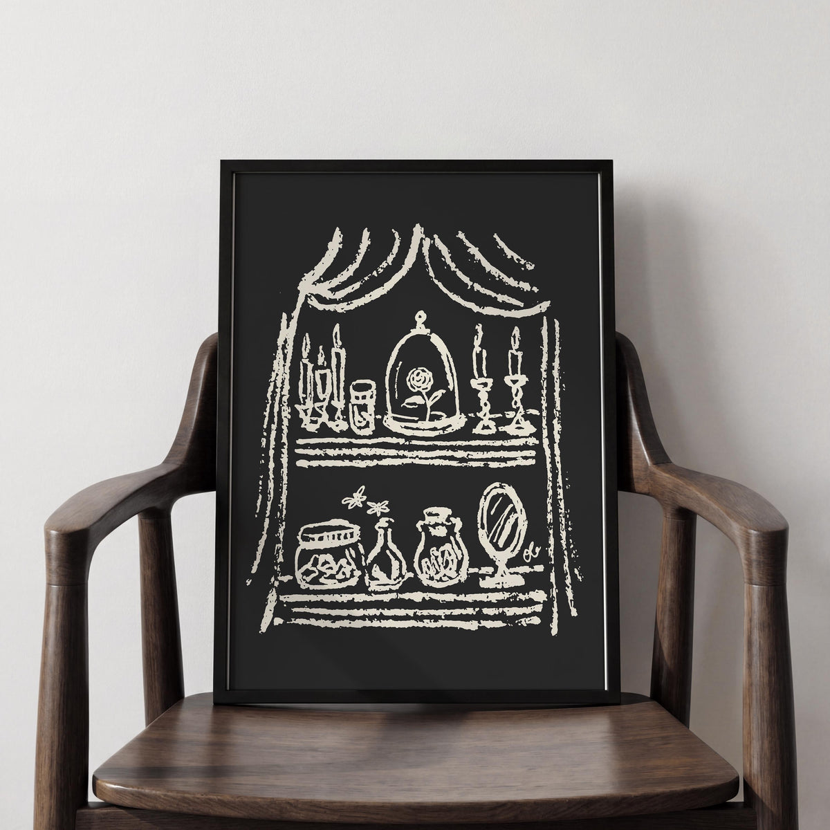 Enchanted Rose Under Glass Art Print, preview 14