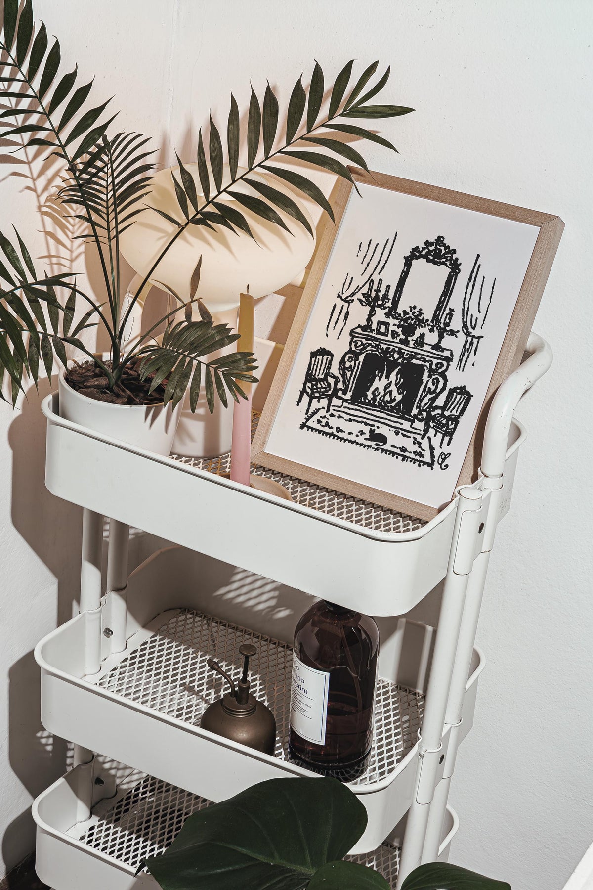 French Fireplace Art Print, preview 8