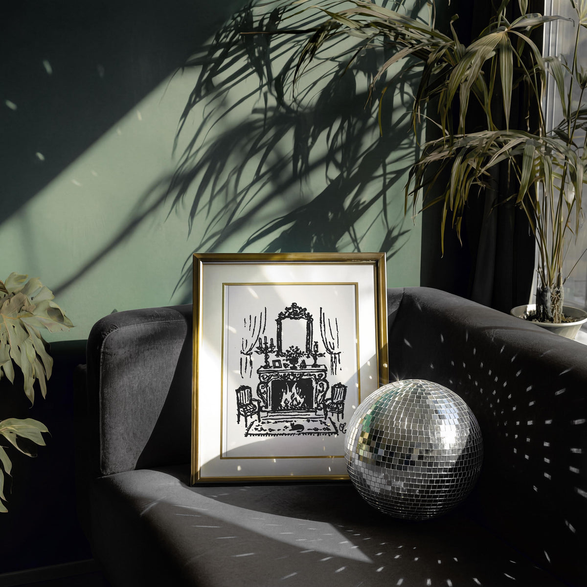 French Fireplace Art Print, preview 14