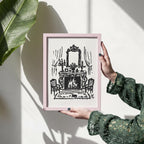 French Fireplace Art Print, preview 17