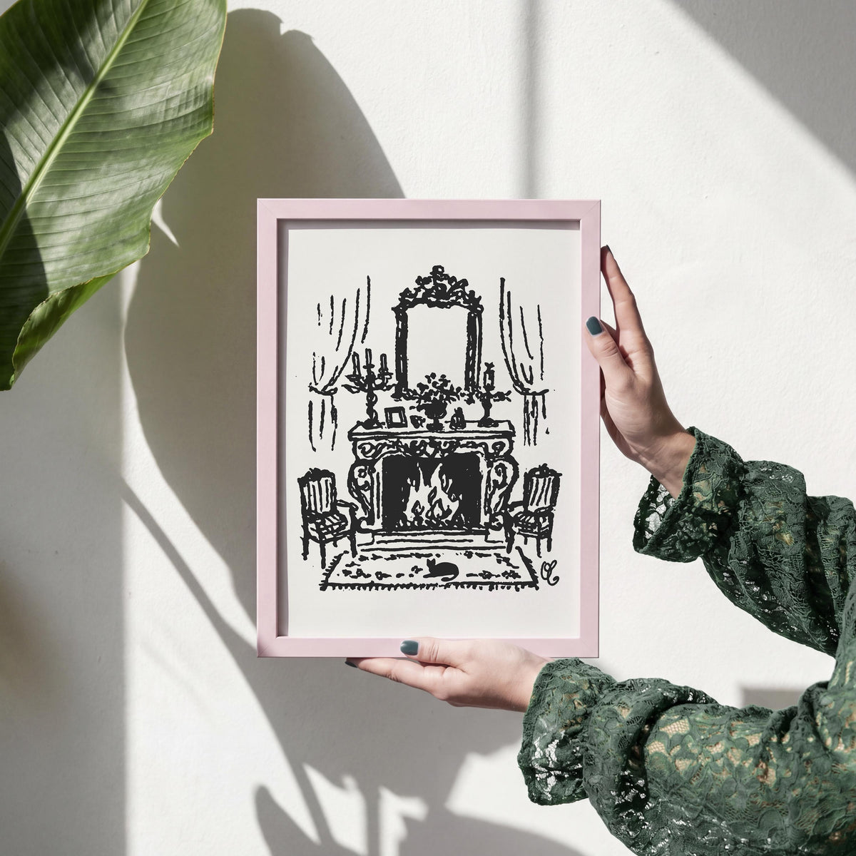 French Fireplace Art Print, preview 17