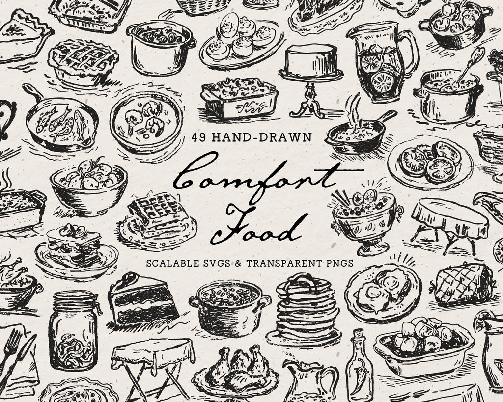 Comfort Food Doodle Pack, preview 1
