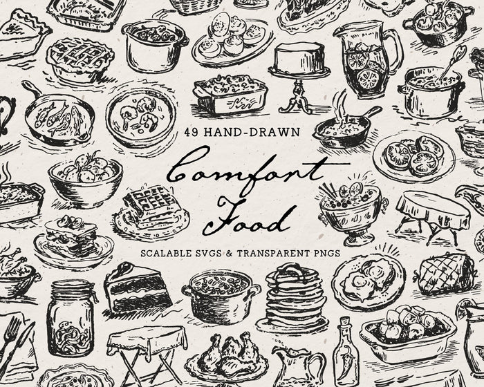 Comfort Food Doodle Pack