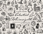 Celestial Whimsigoth Doodle Pack, preview 1
