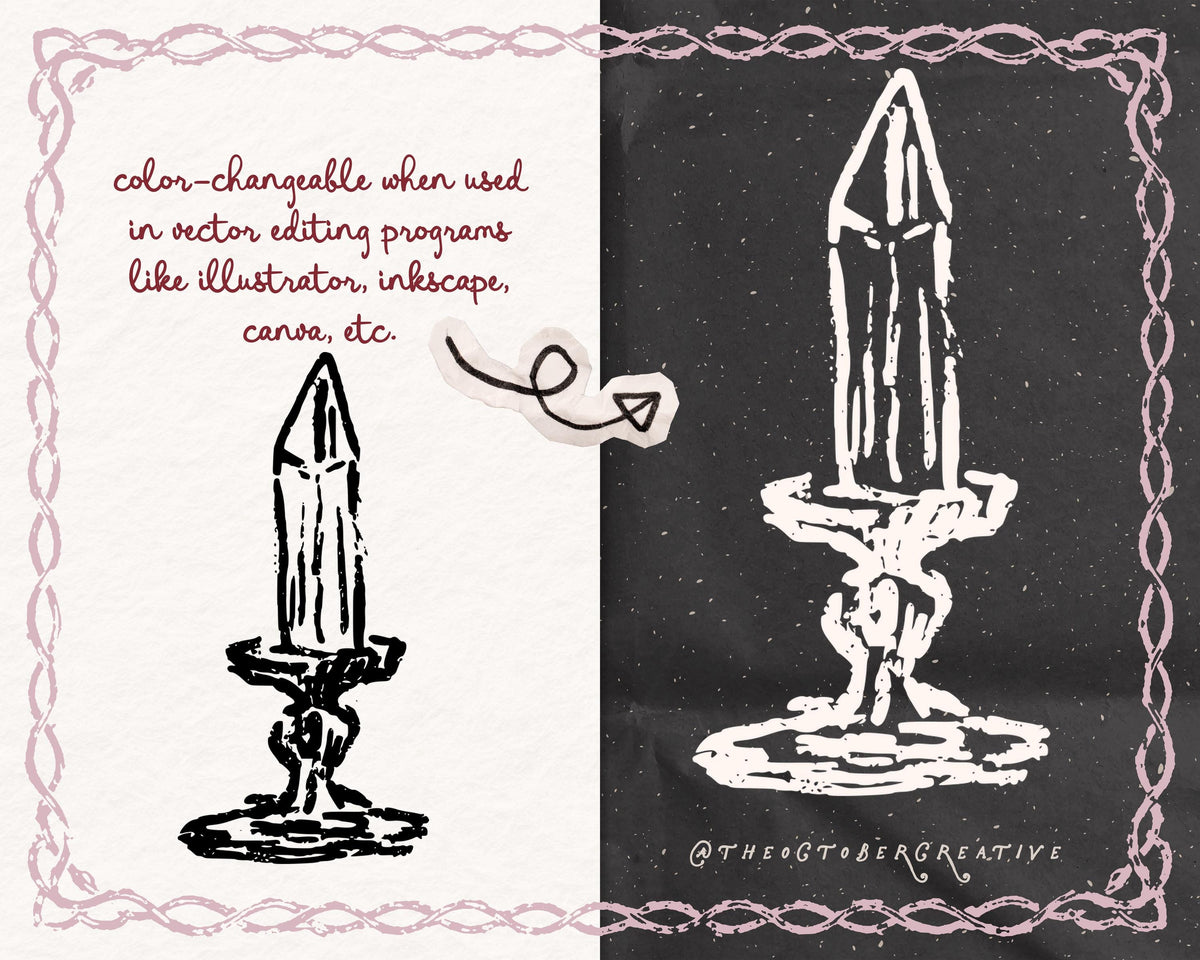 Celestial Whimsigoth Doodle Pack, preview 3