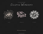Celestial Whimsigoth Doodle Pack, preview 9