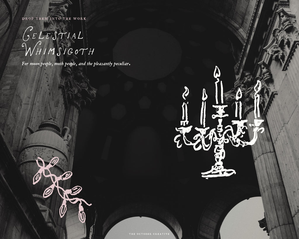 Celestial Whimsigoth Doodle Pack, preview 12