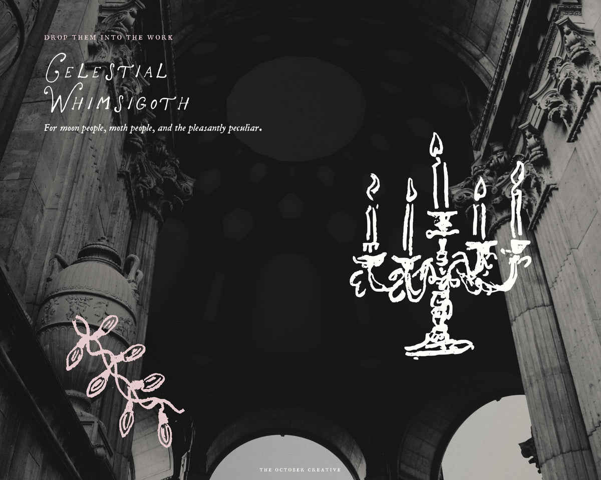 Celestial Whimsigoth Doodle Pack, preview 12