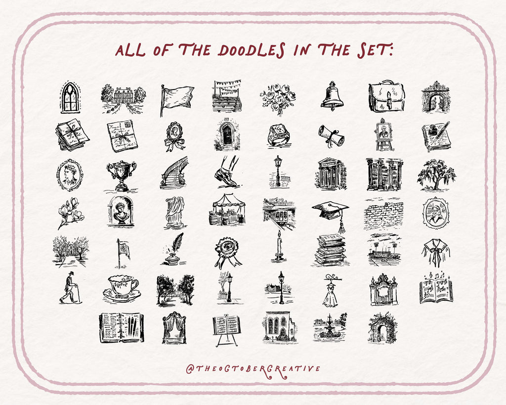 The University Doodle Pack, preview 2