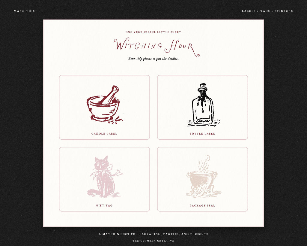 Witching Hour Doodle Pack, preview 12