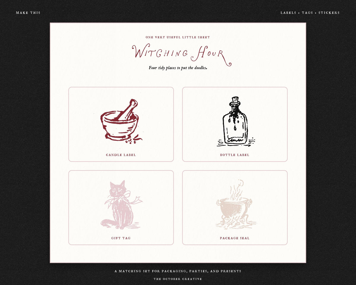 Witching Hour Doodle Pack, preview 12