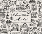 Christmas Market Doodle Pack, preview 1