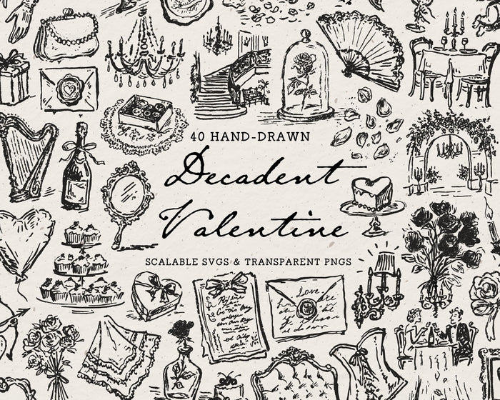 A Decadent Valentine Doodle Pack