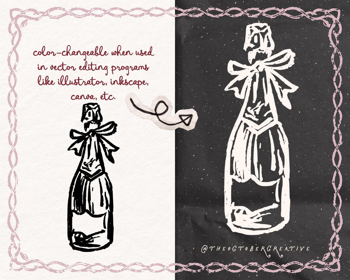 The Winter Ball Doodle Pack, preview 2