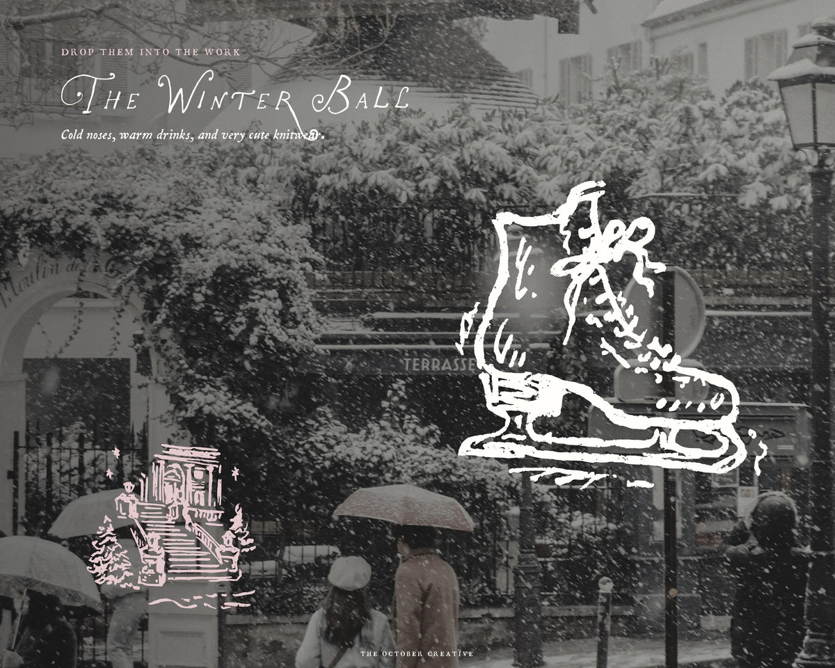 The Winter Ball Doodle Pack, preview 11