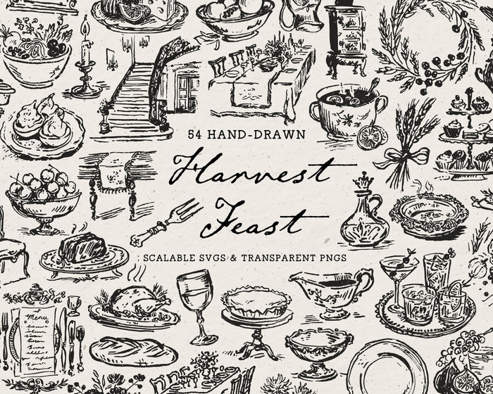 Harvest Feast Doodle Pack