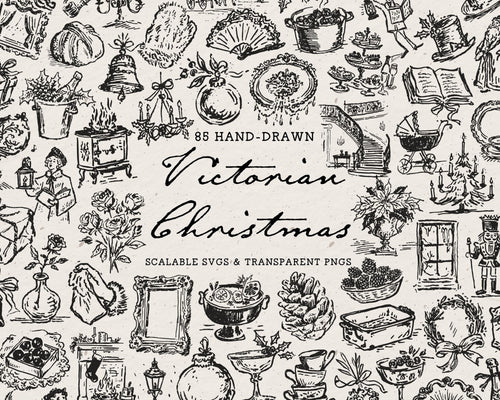 A Victorian Christmas Doodle Pack, preview 1