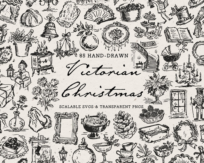 A Victorian Christmas Doodle Pack
