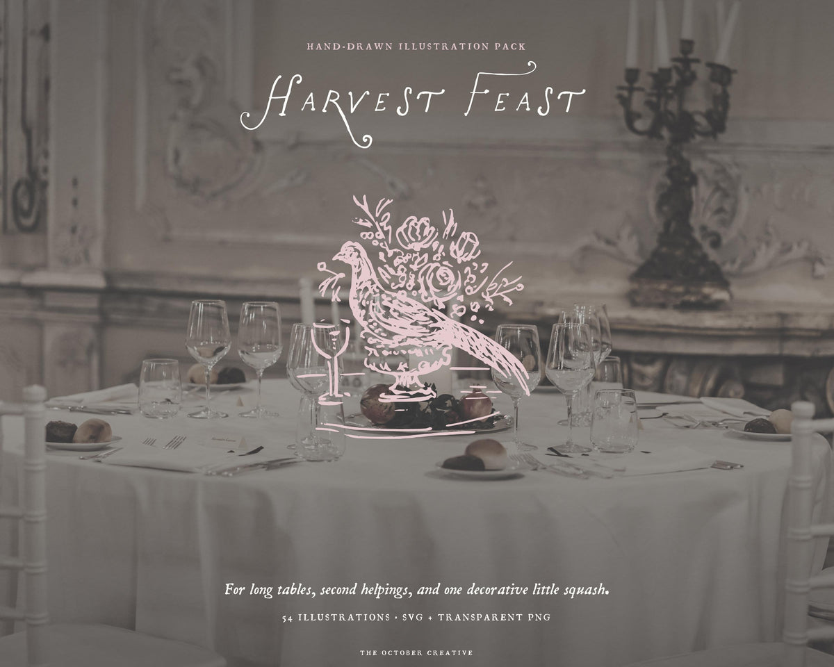 Harvest Feast Doodle Pack, preview 9