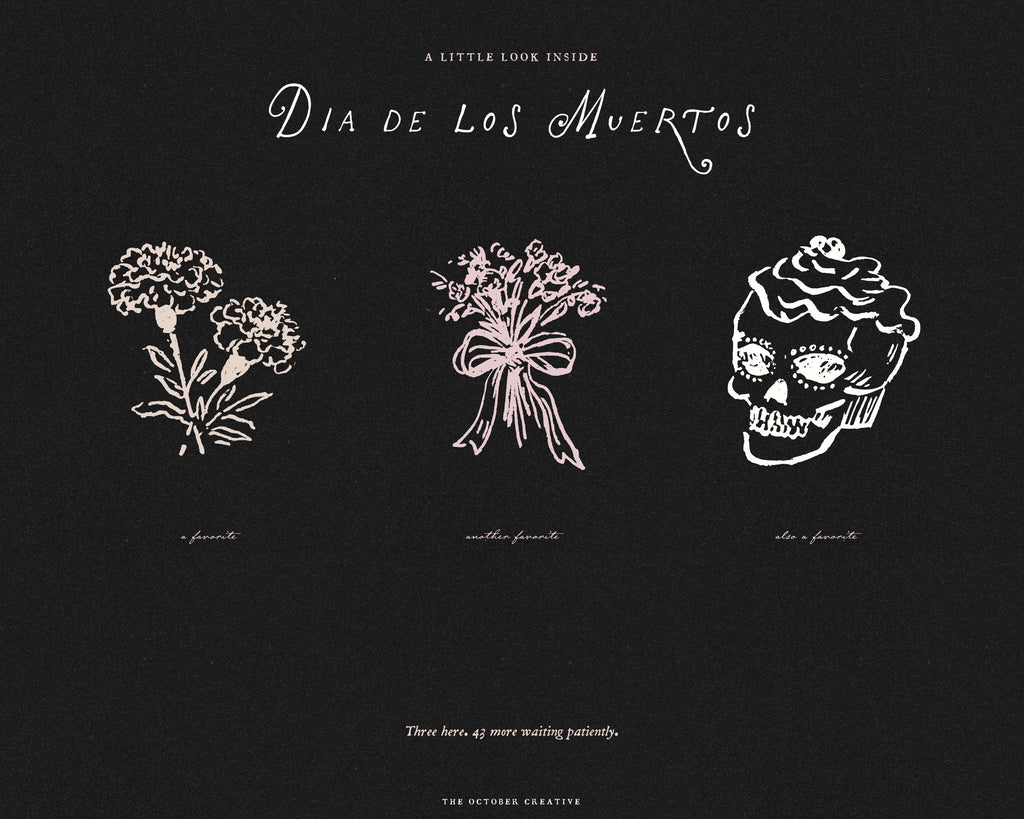 Dia de los Muertos Doodle Pack, preview 10