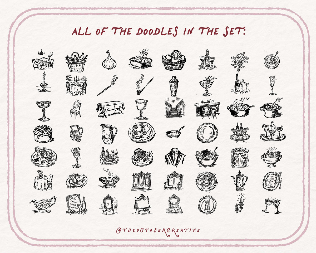 Supper Club Doodle Pack, preview 5