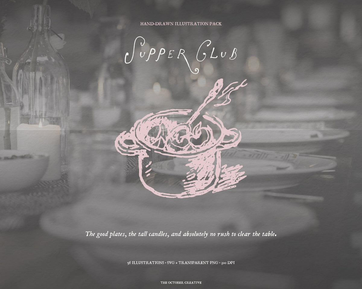 Supper Club Doodle Pack, preview 7