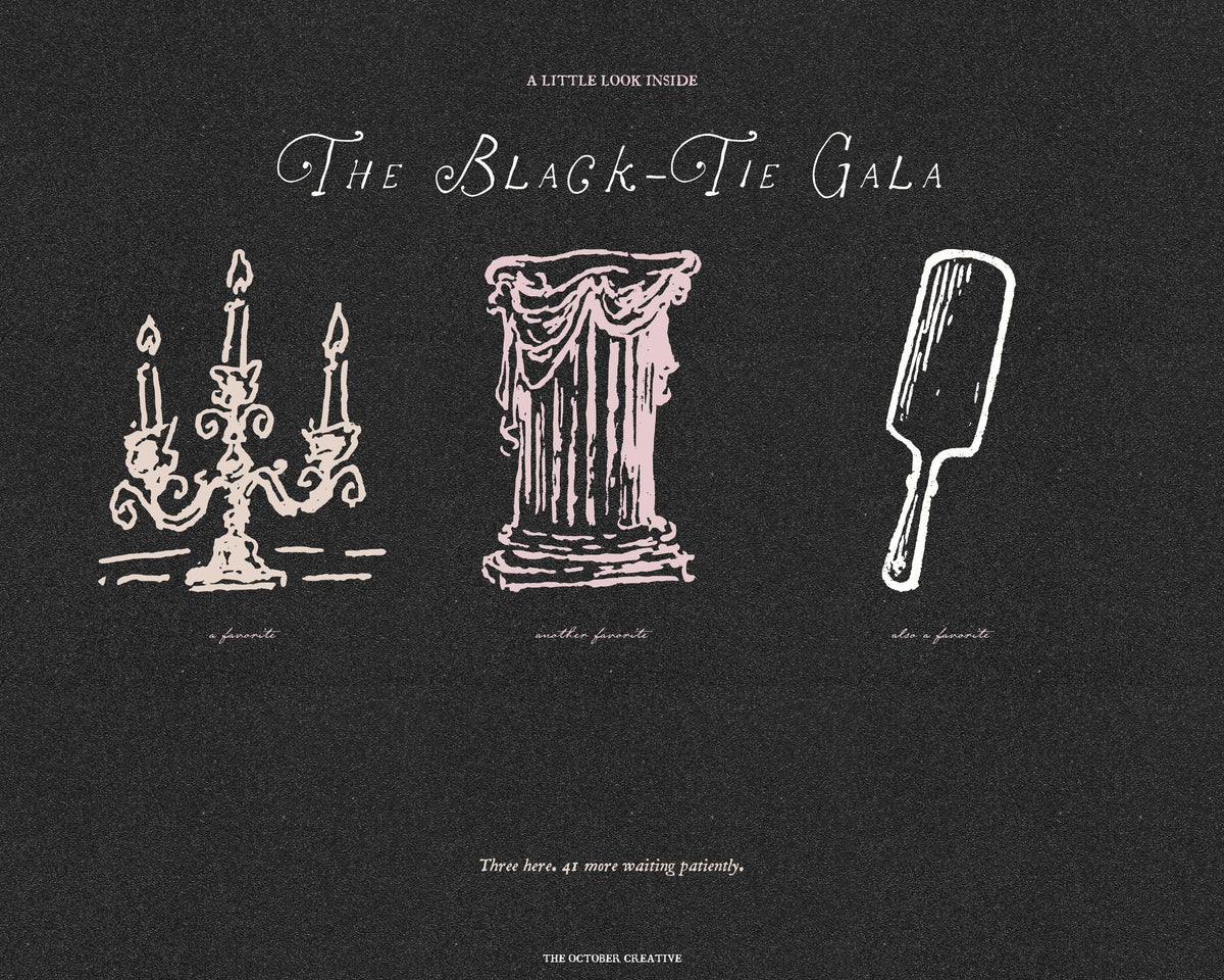 The Black-Tie Gala Doodle Pack, preview 8