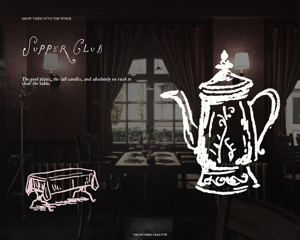 Supper Club Doodle Pack, preview 9