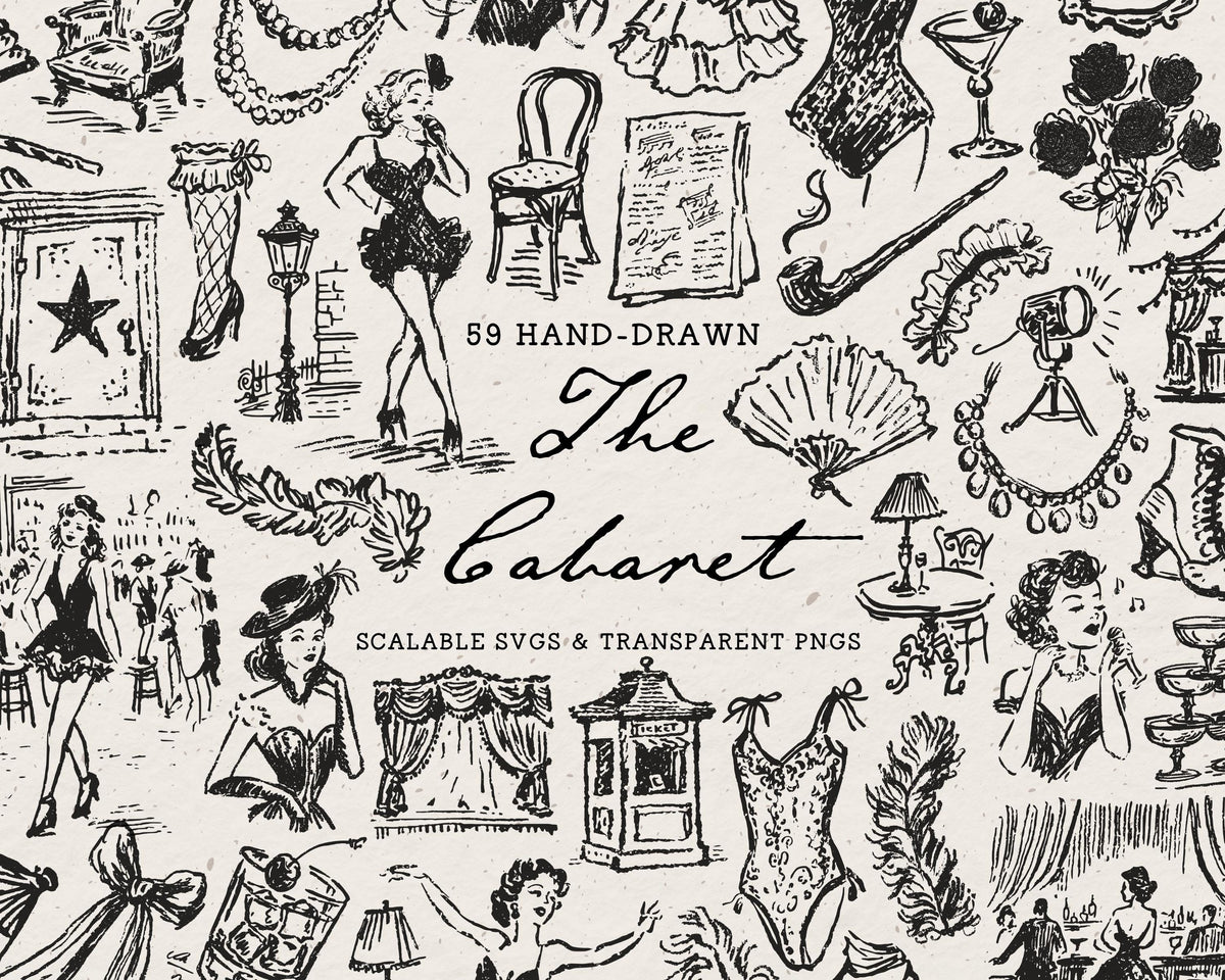 The Cabaret Doodle Pack, preview 1