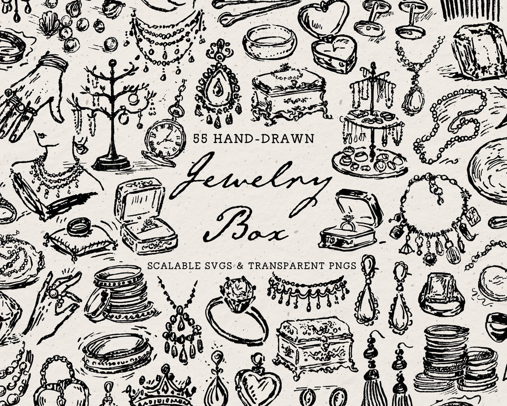 Jewelry Box Doodle Pack, preview 1