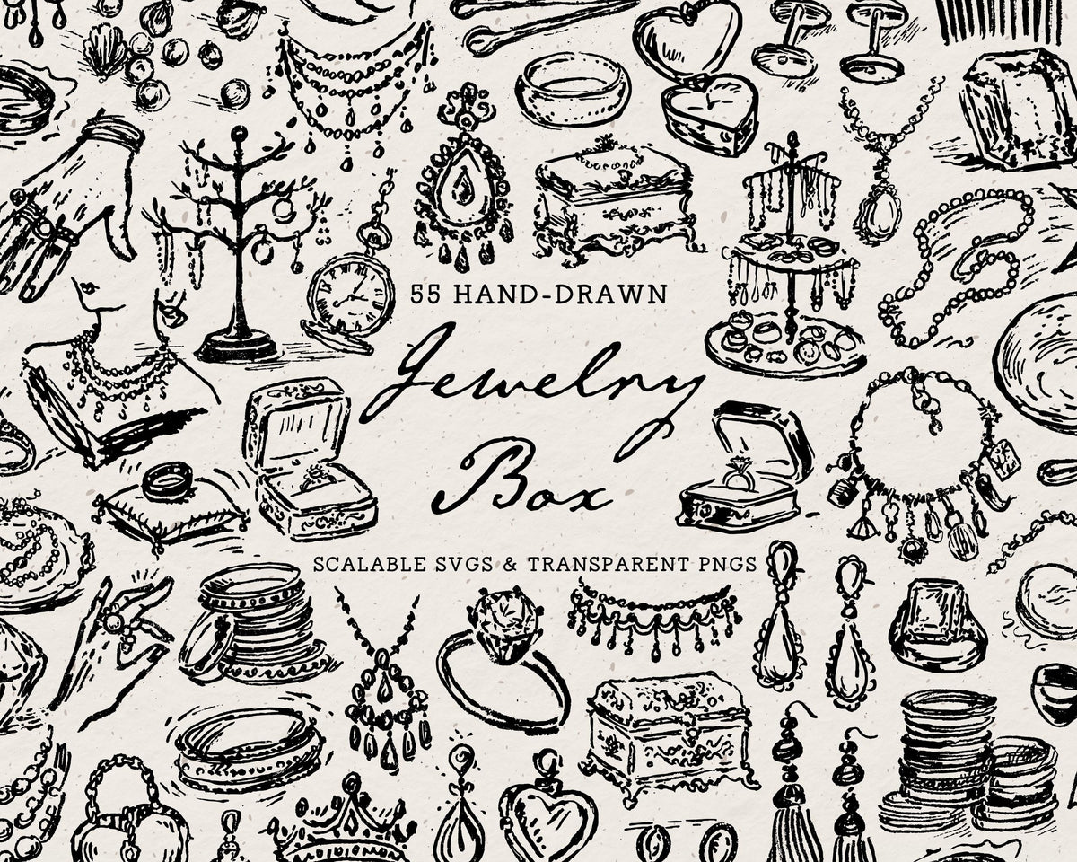 Jewelry Box Doodle Pack, preview 1