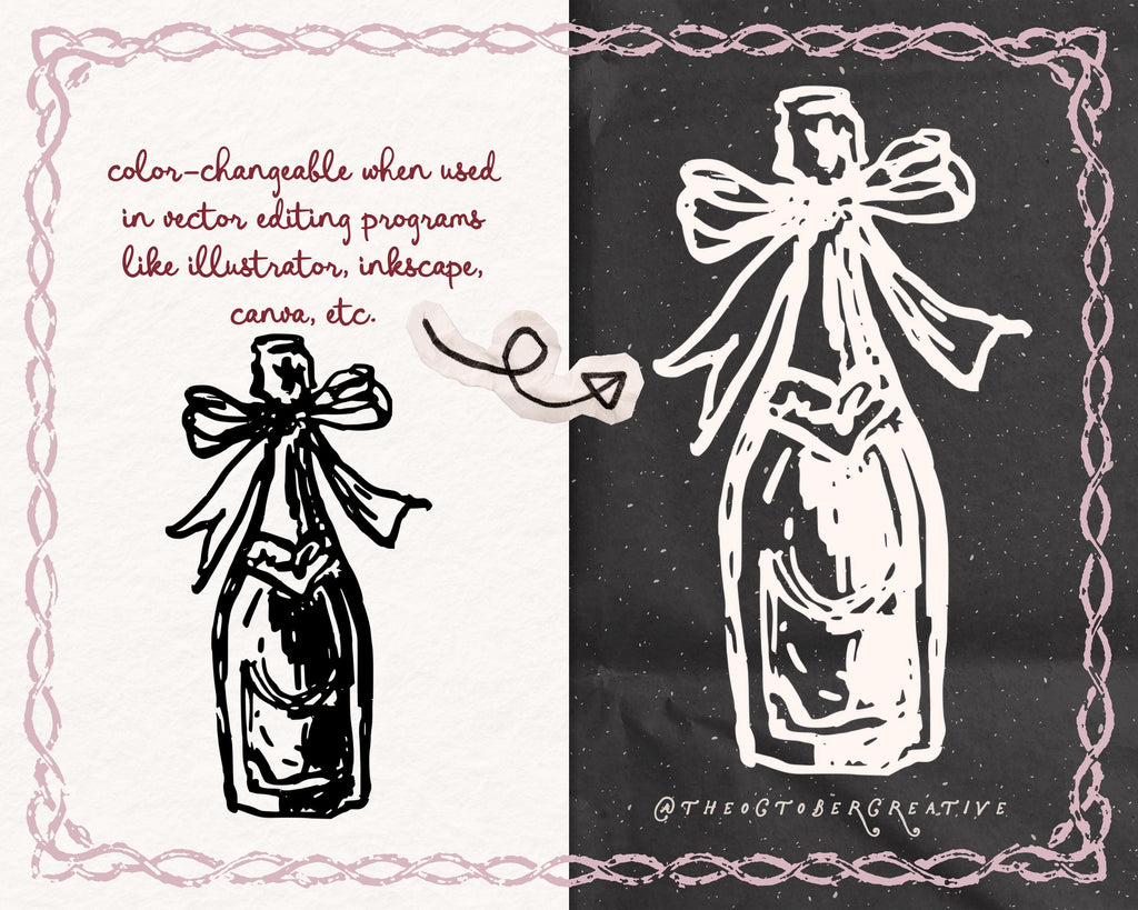 The Champagne Brunch Doodle Pack, preview 2