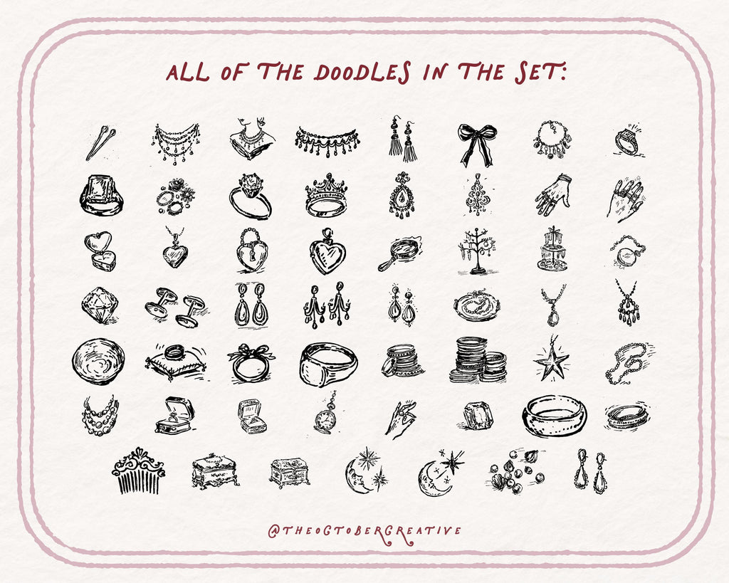 Jewelry Box Doodle Pack, preview 5