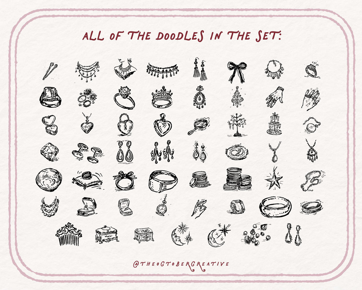 Jewelry Box Doodle Pack, preview 5