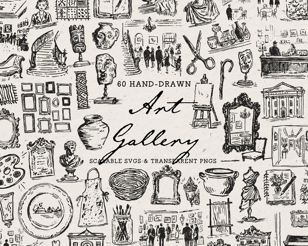 Art Gallery Doodle Pack, preview 1