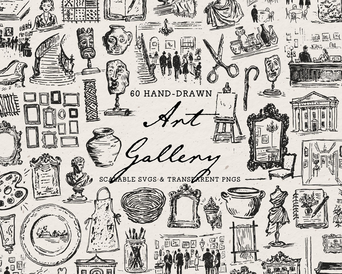 Art Gallery Doodle Pack, preview 1