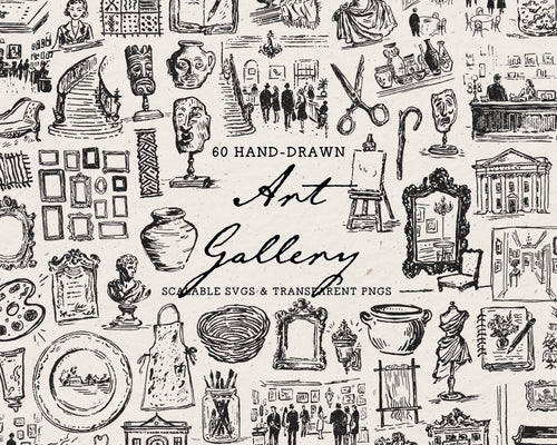Art Gallery Doodle Pack, preview 1